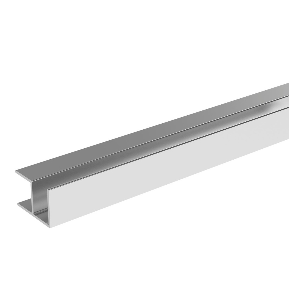 Cut out image of the Showerwall Laminate Bright Silver External Corner Trim  - EC1
